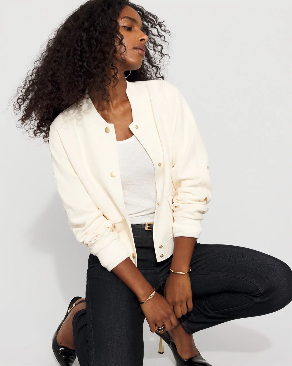 Tailored Bomber Jacket | White House Black Market